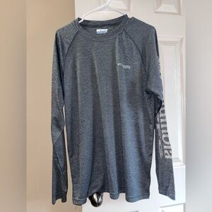 Columbia Men's Charcoal Long Sleeve Tee